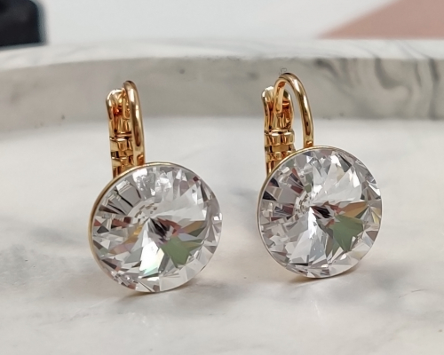 Серьги кристаллами Swarovski