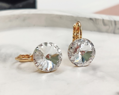 Серьги кристаллами Swarovski