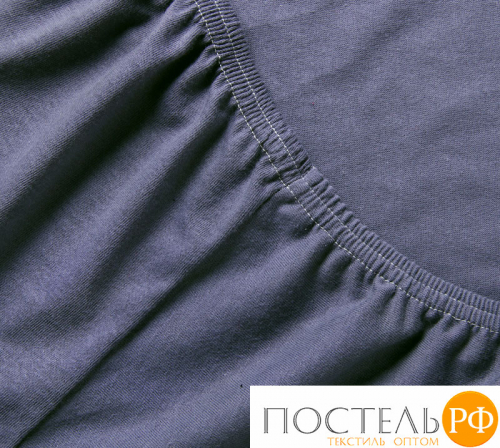 ш120200гра Графит простыня ТРИКОТАЖ 120*200*20 на резинке Р011Т Трикотажное полотно Текс-Дизайн
