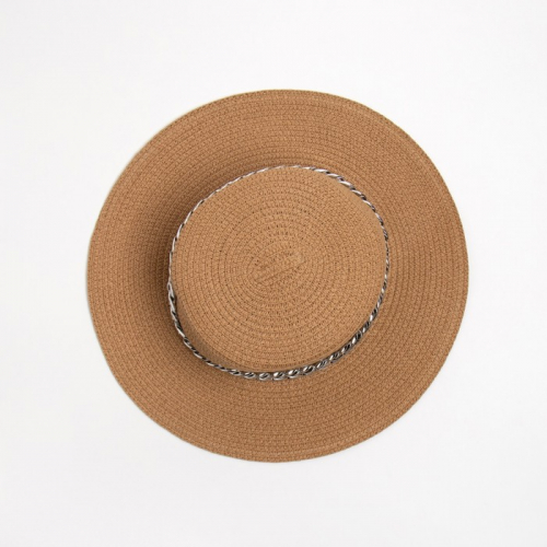 Шляпа женская MINAKU цвет бежевая, размер 56-58