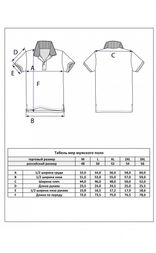 Футболка-поло F311-07-00 l.blue Fine Joyce 1481159943