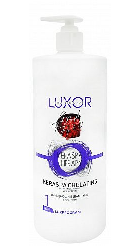 LUXOR keraspa очищающий шампунь с кератином фаза 1 1000мл