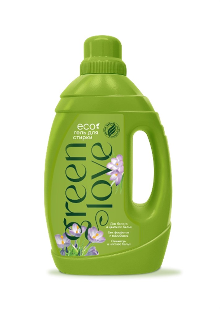 GREEN LOVE гель для стирки, Магия весны, 1350 мл