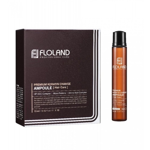 Филлер для волос с кератином Floland Premium Keratin Change Ampoule
