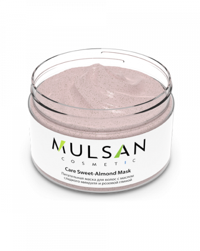 Питательная маска для волос с маслом сладкого миндаля и розовой глиной. CARE SWEET-ALMOND MASK