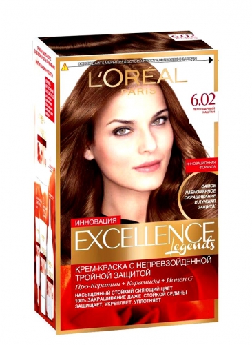 LOREAL Excellence краска для волос Creme 6.02  Легенд. каштан