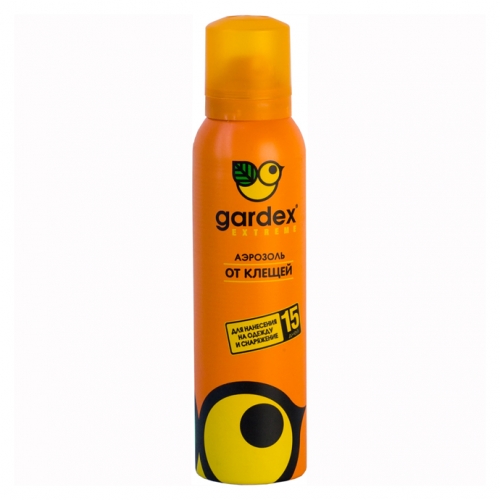 GARDEX EXTREME  Аэрозоль от клещей для нанесения на одежду 15 дней (150 мл) оранж. флакон