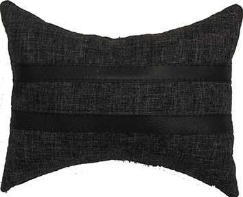 Подушка под шею FLAX цв.черный ,лён.