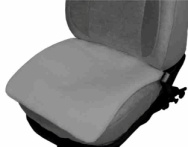 Подушка на переднее сиденье, искусст.мутон MUTON 49*49см, цв.серый