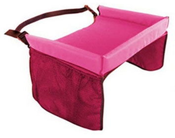 Столик для детского автокресла, материал:оксфорд, цв.розовый