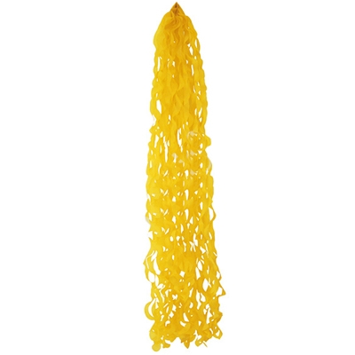 Подвеска серпантин желтая 95см