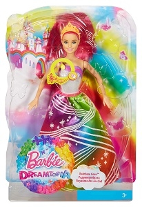 BARBIE® Радужная принцесса с волшебными волосами