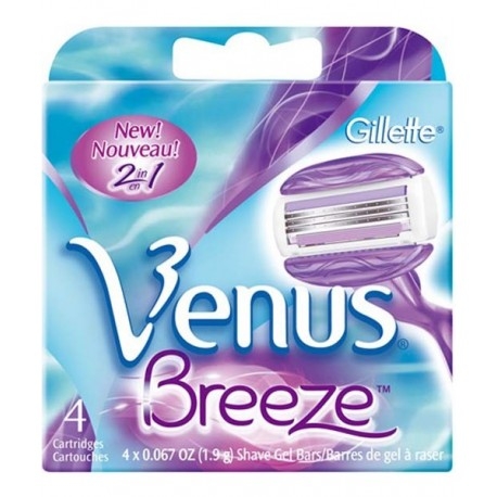 Сменные кассеты Gillette Venus BREEZE (4 зап) (РУС)