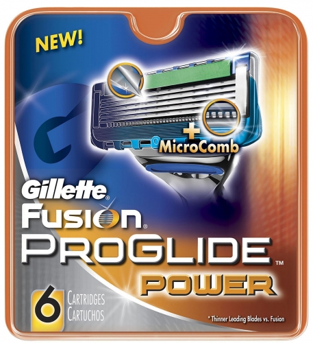 Сменные кассеты Gillette FUSION PROGLIDE POWER (6 кас) (РУС)