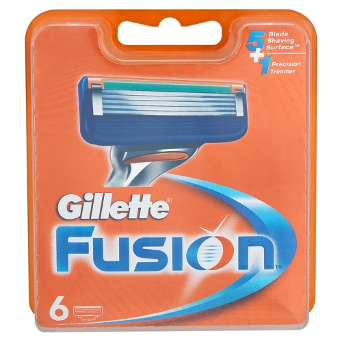 Сменные кассеты Gillette FUSION (6 кас) (РУС)