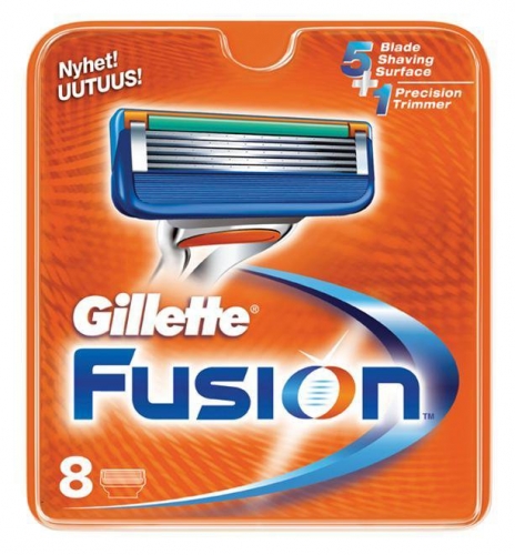 Сменные кассеты Gillette FUSION (8 кас) (РУС)