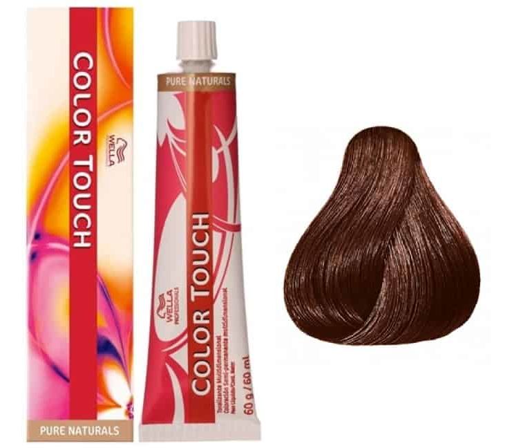 Краска для волос wella color. Велла колор тач 5/37. Wella Color Touch 5/37. Wella professionals Color Touch Rich naturals. Wella Color Touch 5/5.