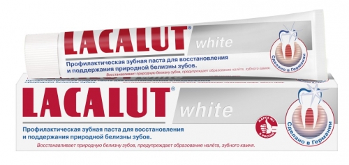 Зубная паста Lacalut WHITE 75мл