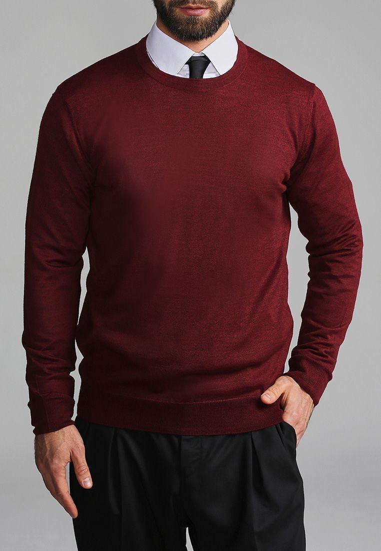 Джемпер мужской GREG G121-EV (бордо)