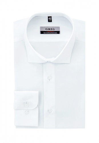 Сорочка мужская длинный рукав GREG 100/199/WHITE/Z