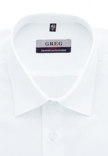 Сорочка мужская длинный рукав GREG 100/399/WHITE/ZV