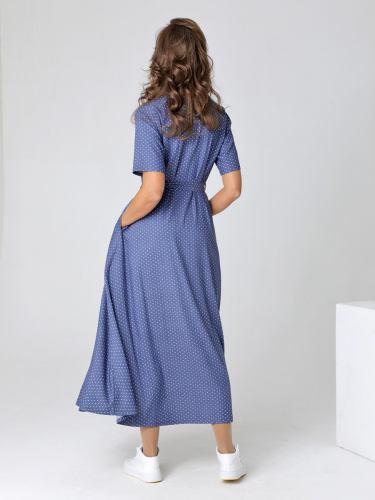 Платье 23210 серо-синий, 2800 руб.