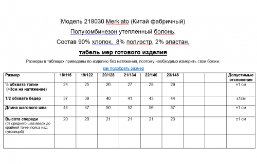 Комбинезон болонь утепленный Merkiato 218030 синий