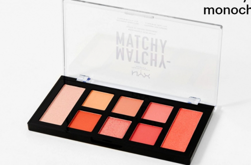  NYX MATCHY-MATCHY палетка для лица пудра 2 цвета *2,3г + тени 6цв*1,4г   MELON 