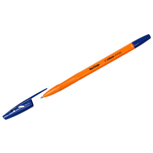 Ручка шариковая Berlingo Tribase Orange синяя, 0,7мм (CBp_70910)
