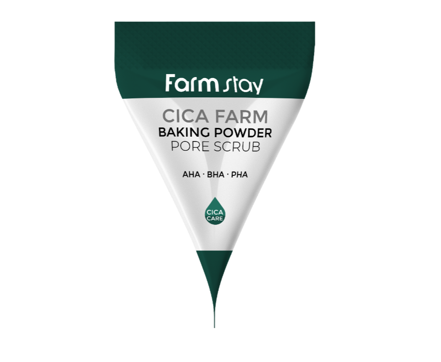 СКРАБ ДЛЯ ЛИЦА С ЭКСТРАКТОМ ЦЕНТЕЛЛЫ CICA FARM BAKING POWDER PORE SCRUB FarmStay 7г