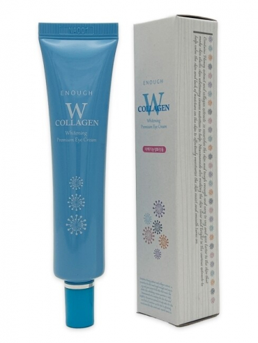 КРЕМ ДЛЯ ВЕК И ГЛАЗ W COLLAGEN WHITENING PREMIUM EYE CREAM, 30мл ENOUGH