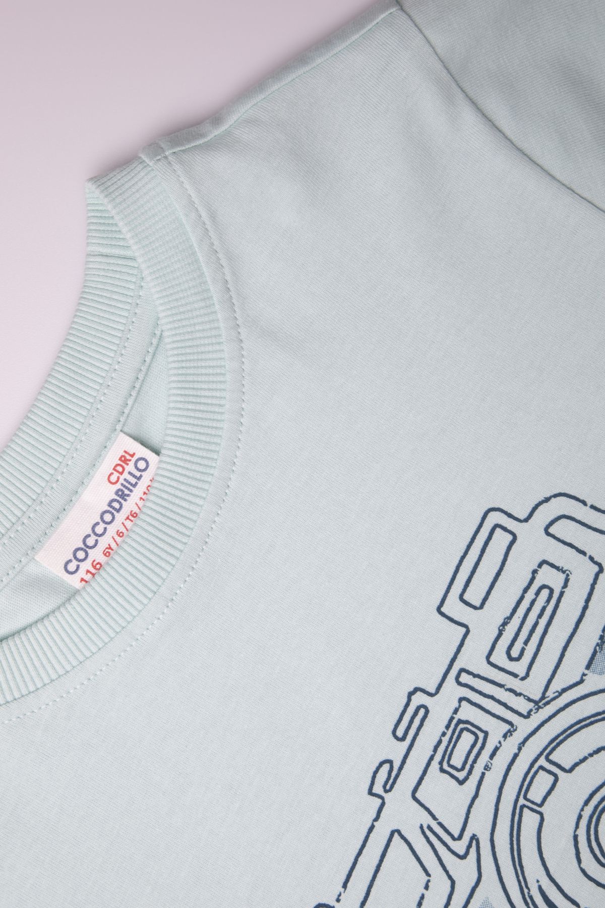 -49% T-shirt z krótkim rękawem miętowy z motywem fotograficznym