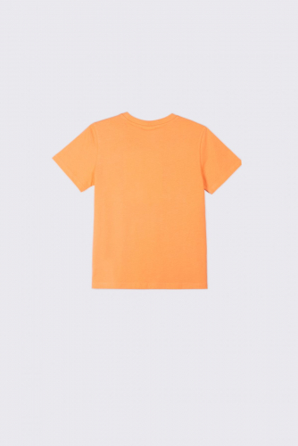 -31% T-shirt z krótkim rękawem pomarańczowy z nadrukiem