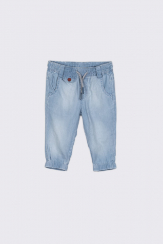 -42% Spodnie jeansowe niebieskie o fasonie LOOSE