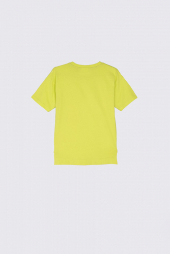 -39% T-shirt z krótkim rękawem limonkowy z nadrukiem