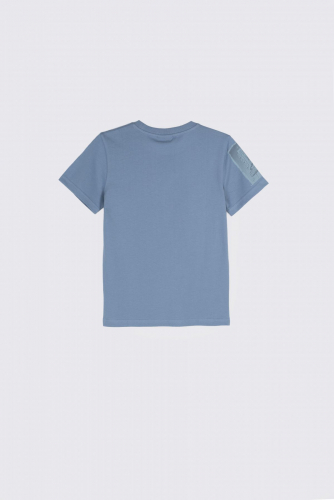 -39% T-shirt z krótkim rękawem niebieski z nadrukiem