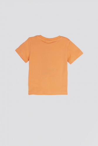 -31% T-shirt z krótkim rękawem pomarańczowy z napisem