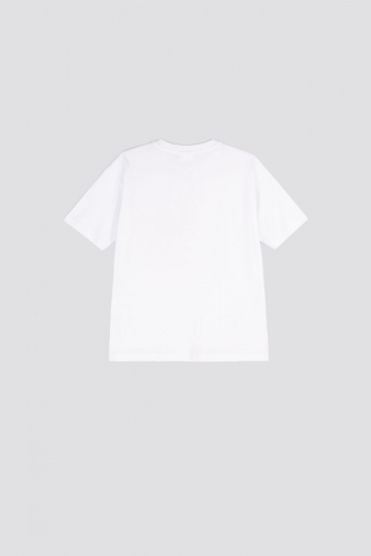 -49% T-shirt z krótkim rękawem biały z nadrukiem