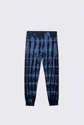 -33% Spodnie dresowe wielokolorowe z efektem farbowania tie dye o fasonie SLIM