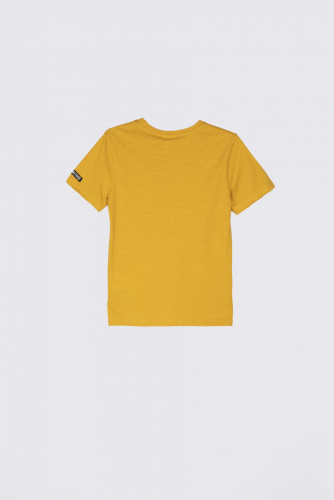 -59% T-shirt z krótkim rękawem pomarańczowy z nadrukiem goryla