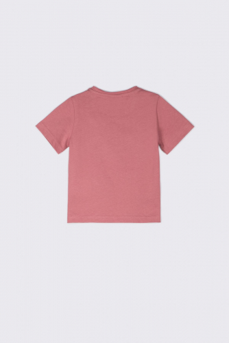 -39% T-shirt z krótkim rękawem różowy z nadrukiem