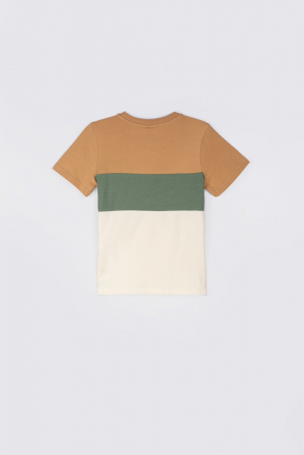 -39% T-shirt z krótkim rękawem wielokolorowy z kieszonką