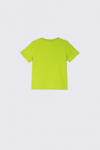 -49% T-shirt z krótkim rękawem zielony z nadrukiem z samochodami