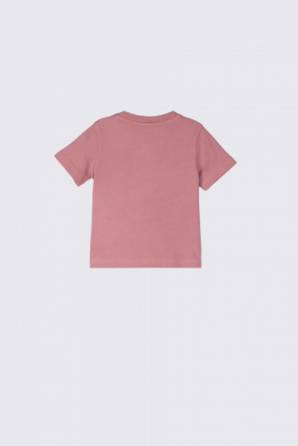 -49% T-shirt z krótkim rękawem różowy z nadrukiem
