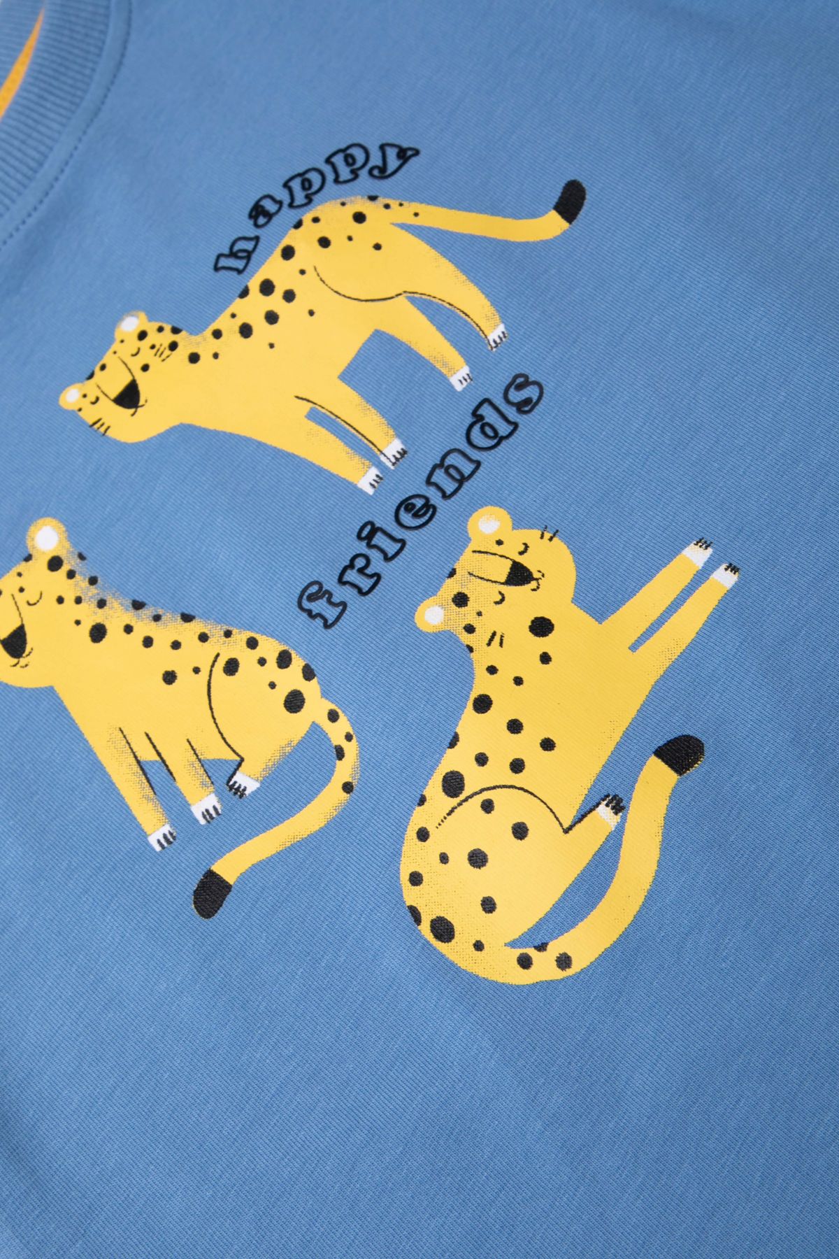 -23% T-shirt z krótkim rękawem niebieski z motywem zwierzęcym