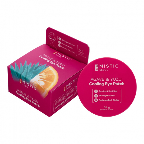 Охлаждающие патчи с экстрактами Агавы и Юдзу  MISTIC AGAVE & YUZU COOLING EYE PATCH 60шт