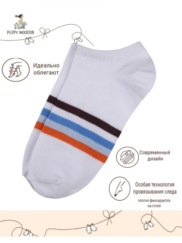 Детские носки укороченные НС172 белый