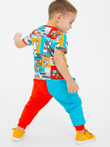 902 р 1353 р    Комплект детский трикотажный для мальчиков: фуфайка (футболка), брюки