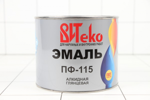 Эмаль ПФ-115, 1,8кг, черная ВИТЕКО ЦК
