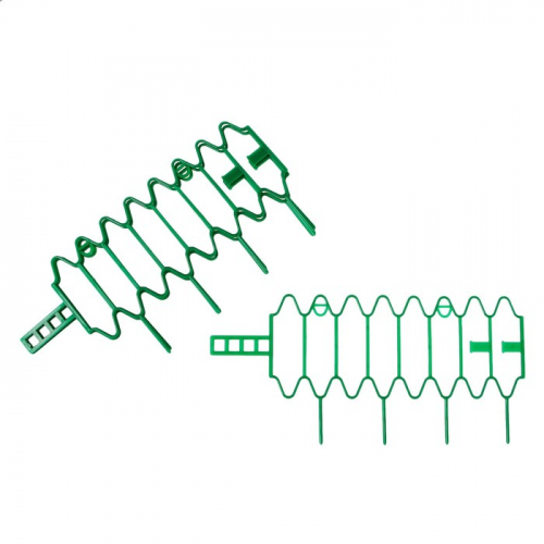 Кустодержатель для клубники, d = 15 см, h = 18 см, пластик, набор 10., зелёный, «Волна»